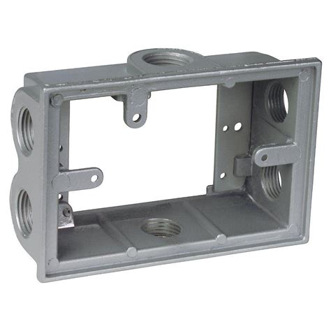 double electrical extension box home depot|exterior electrical outlet box extender.